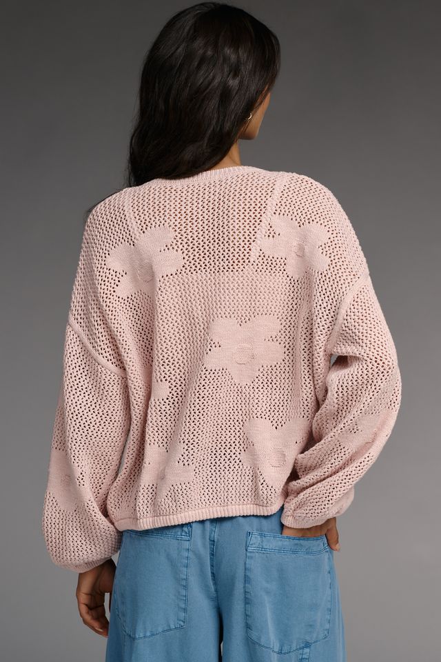 Sanctuary Daily Escape Floral Knit Bomber Jacket | Anthropologie