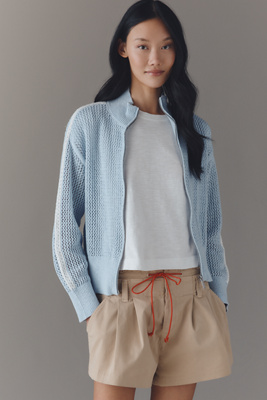 Sanctuary Open-Knit Track Jacket