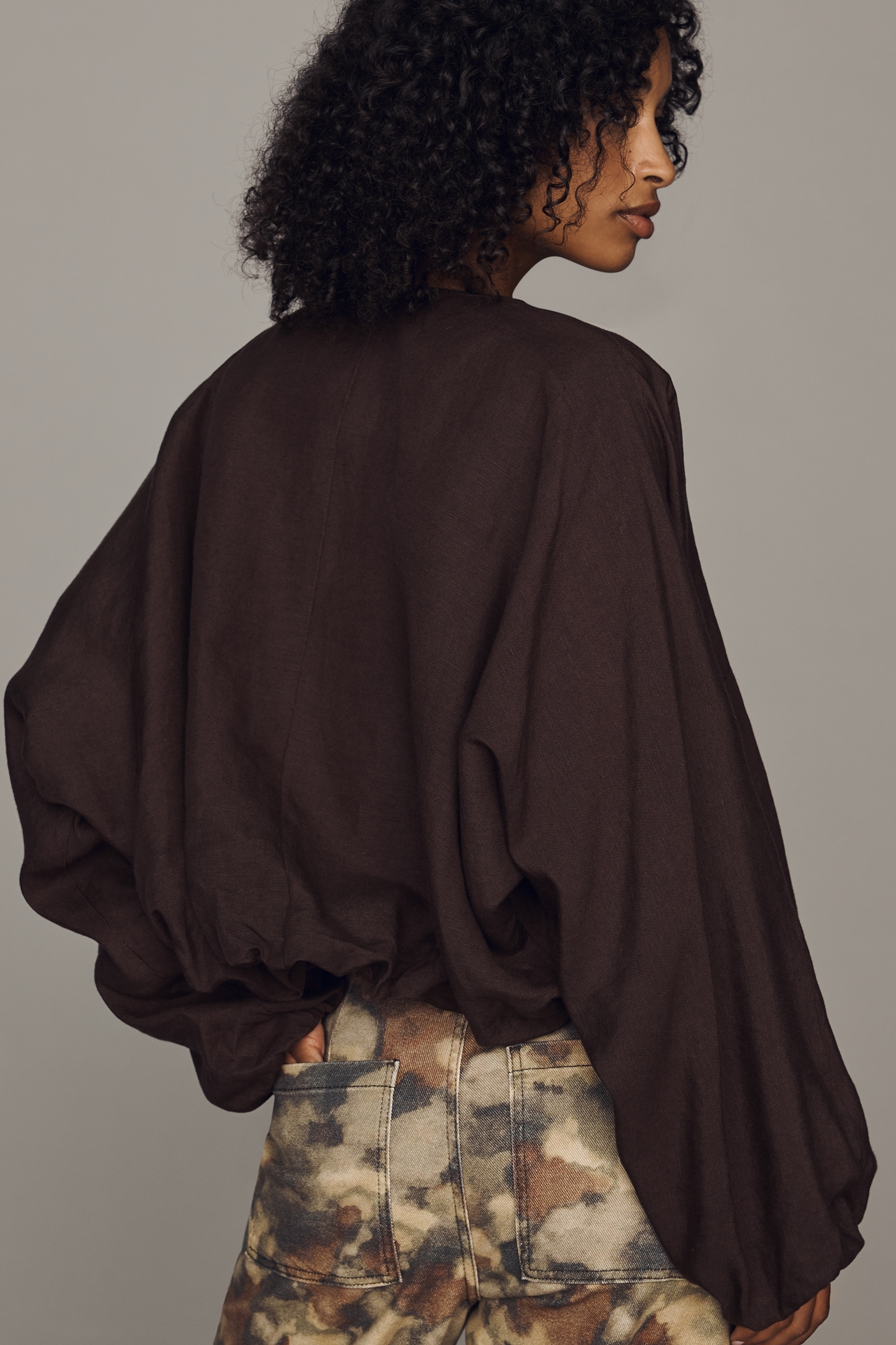 Sanctuary Linen Bubble Jacket