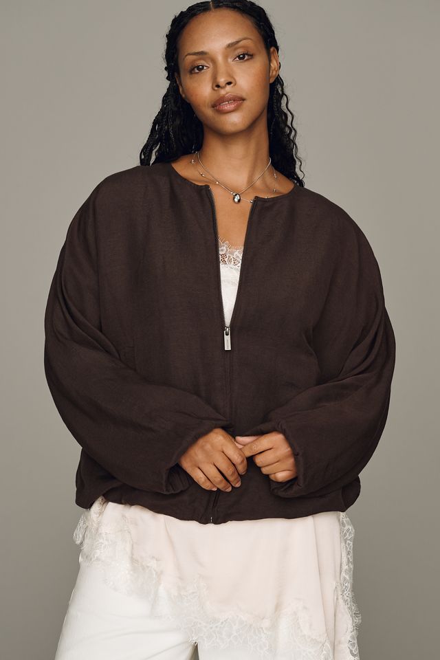 Sanctuary Linen Bubble Jacket #4