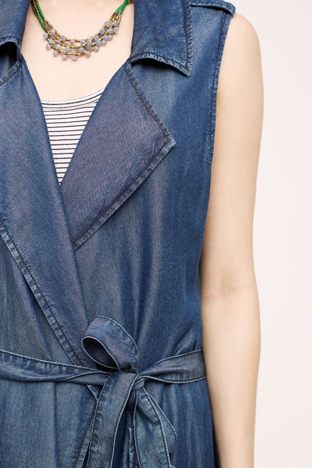 Chambray Duster Vest #2