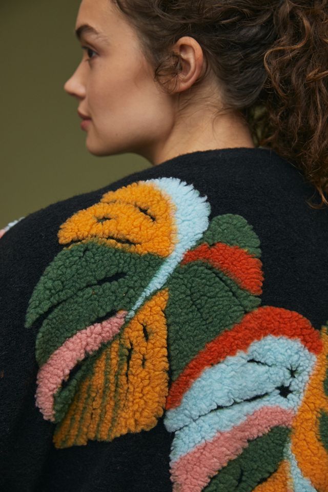 Farm Rio Botanical Sherpa Jacket #3