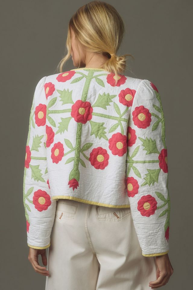 Love The Label Reversible Embroidered Quilt Jacket #2