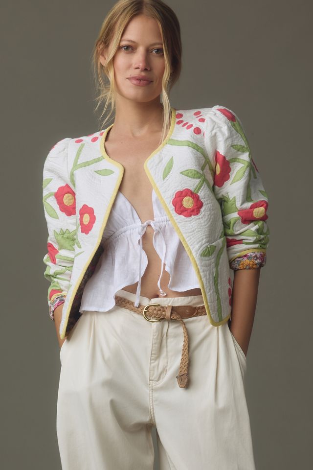 Love The Label Reversible Embroidered Quilt Jacket #3