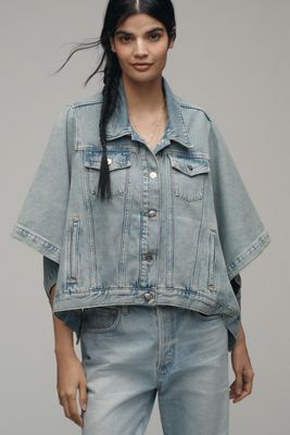 The Weston Cape Denim Boyfriend Jacket by Pilcro