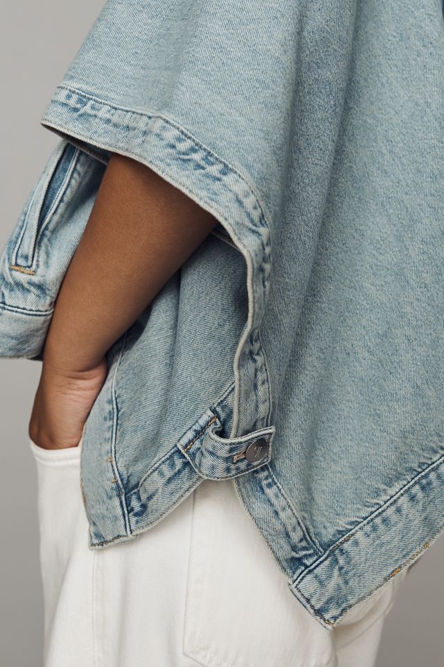 Pilcro Weston Cape Denim Boyfriend Jacket #5