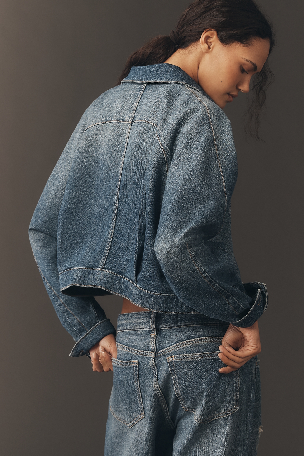 Pilcro Regenerative Cotton Dolman Denim Jacket