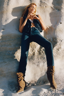 Pilcro Regenerative Cotton Denim Vest