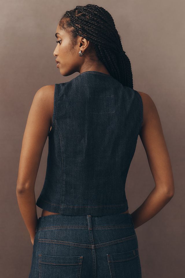 Pilcro Regenerative Cotton Denim Vest #2