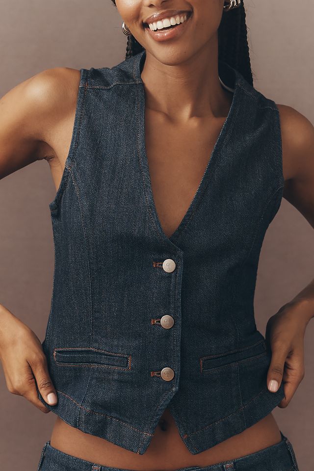 Pilcro Regenerative Cotton Denim Vest #3