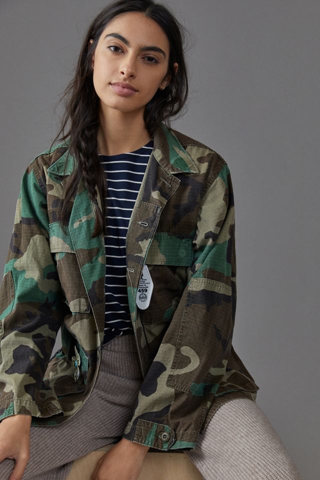 Josie Bruno Vintage Arachne Embellished Camo Jacket #2