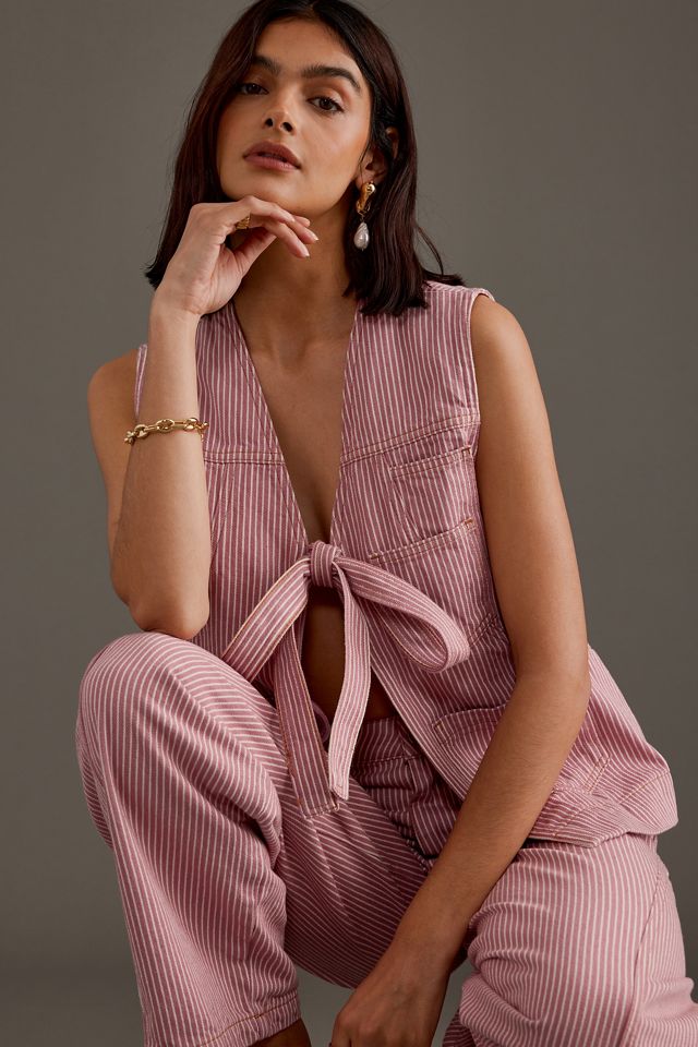 Damson Madder Dilly Tie-Front Gilet | Anthropologie UK