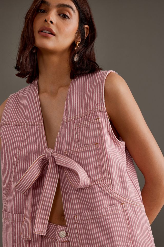 Damson Madder Dilly Tie-Front Gilet | Anthropologie UK