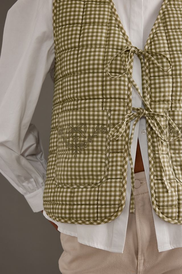 Gilet Arte Vichy Prune Garance #2