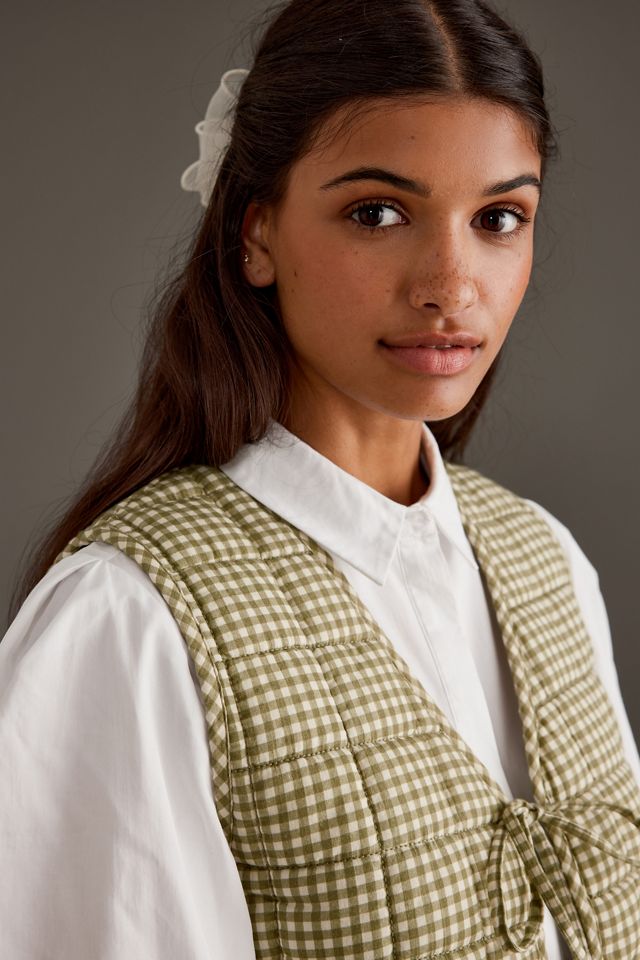 Gilet Arte Vichy Prune Garance #3