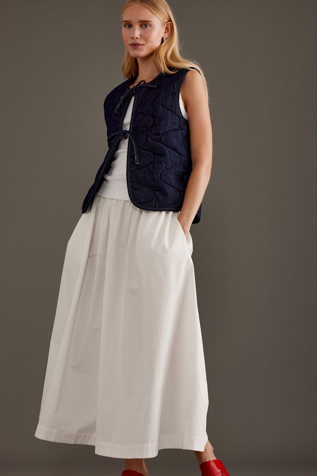 Damson Madder Arte Denim Tie-Front Gilet #4