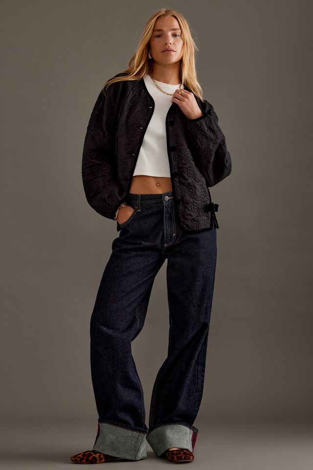 Giacca Trapuntata Diana Bow Damson Madder #1