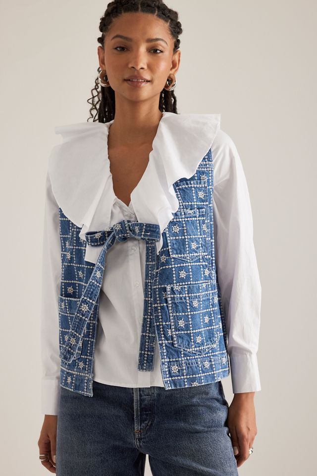 Damson Madder Broderie Denim Dilly Vest #2
