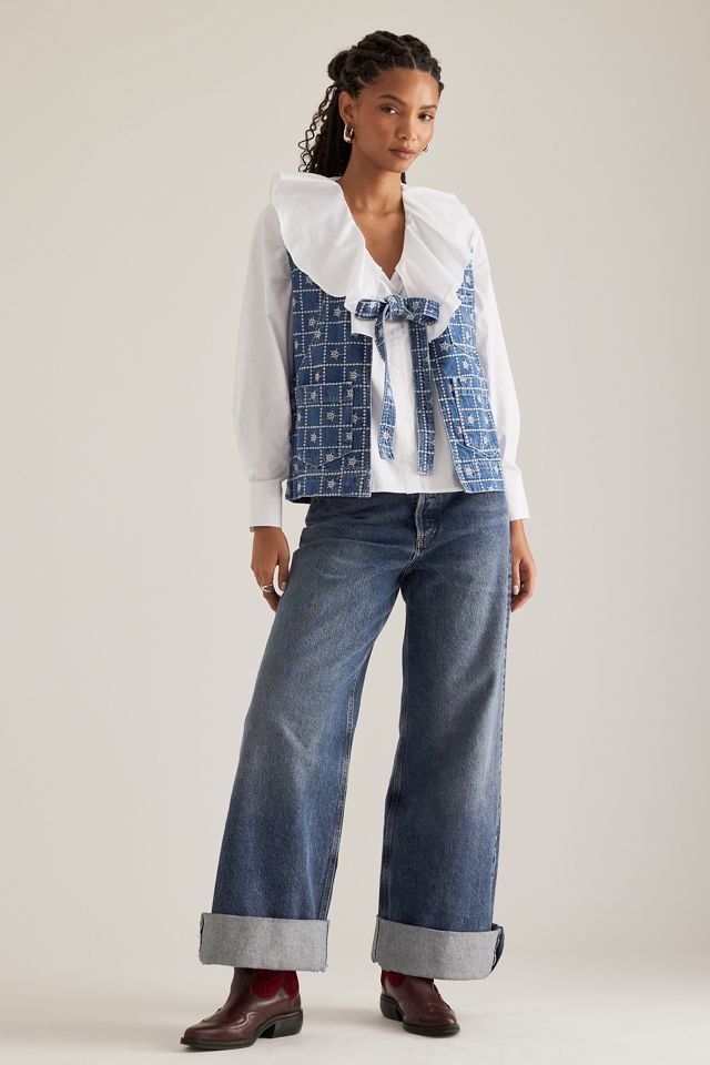 Damson Madder Broderie Denim Dilly Vest #3