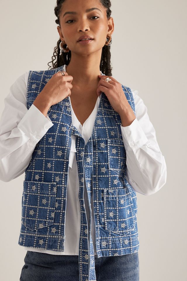 Damson Madder Broderie Denim Dilly Vest #4