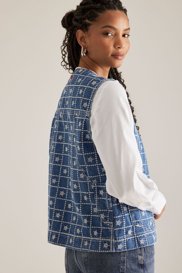 Damson Madder Broderie Denim Dilly Vest #5