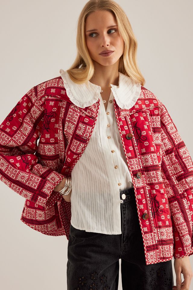 Damson Madder Macy Gesteppte Wendejacke #3