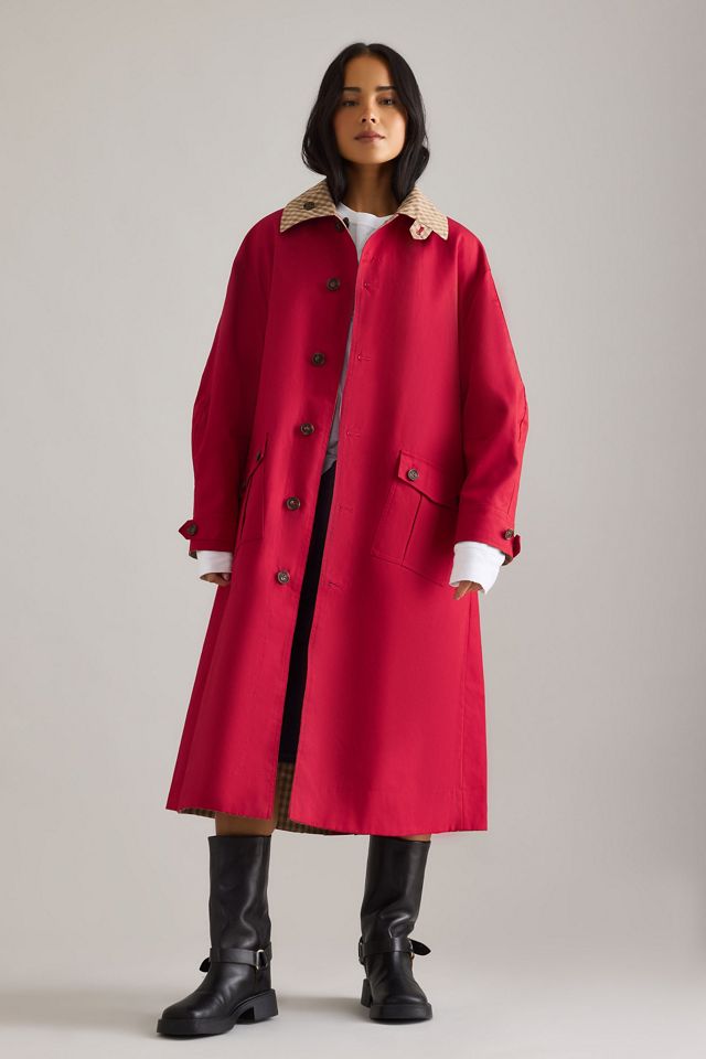 Damson Madder Anja Reversible Trench Coat | Anthropologie UK