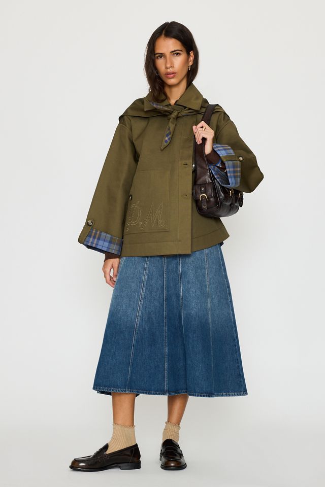 Abrigo Trench Corto Reversible Jerry Damson Madder #1