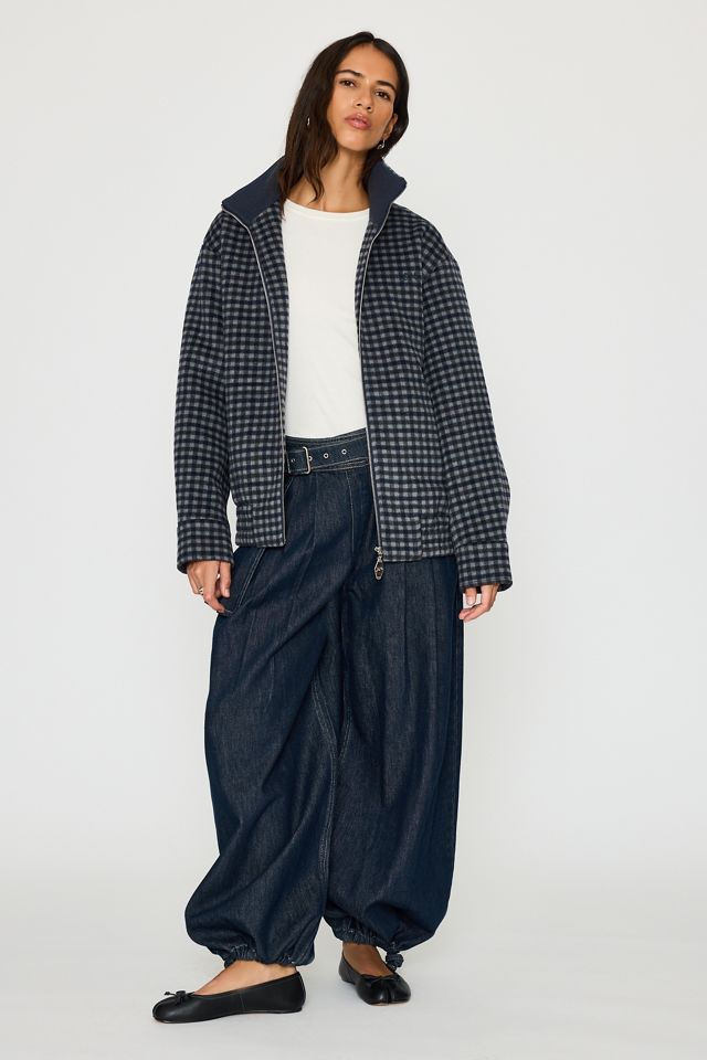 Damson Madder Pixie Wool-Blend Bomber Jacket #1