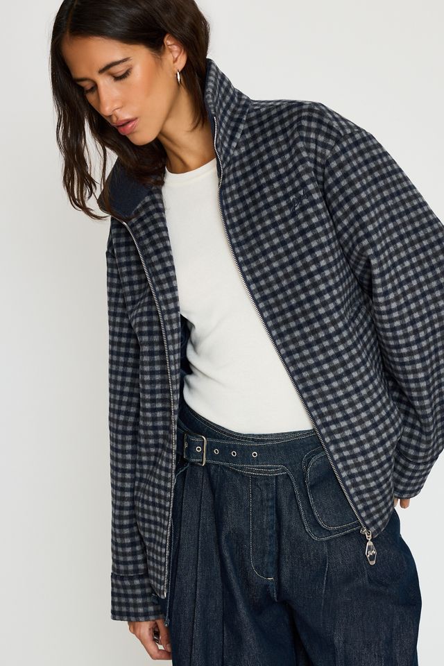 Damson Madder Pixie Wool-Blend Bomber Jacket #3