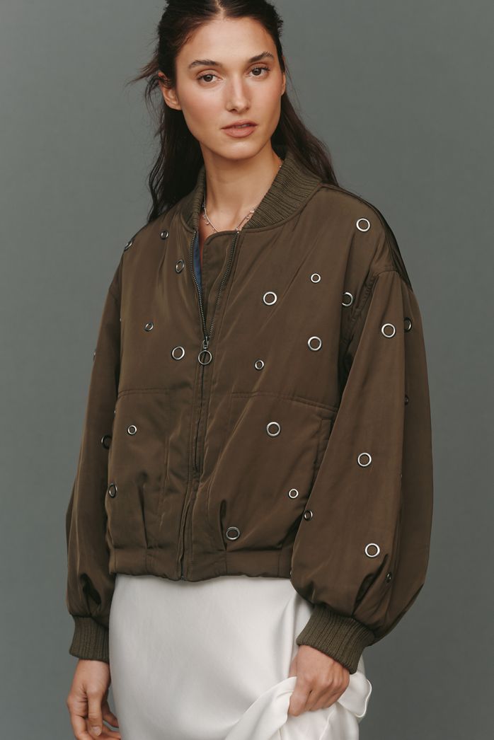 Pilcro Grommet Bomber Jacket