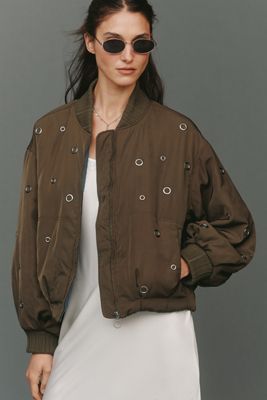 Pilcro Grommet Bomber Jacket