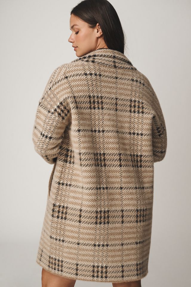 NVLT Eyelash Knit Plaid Coat #1