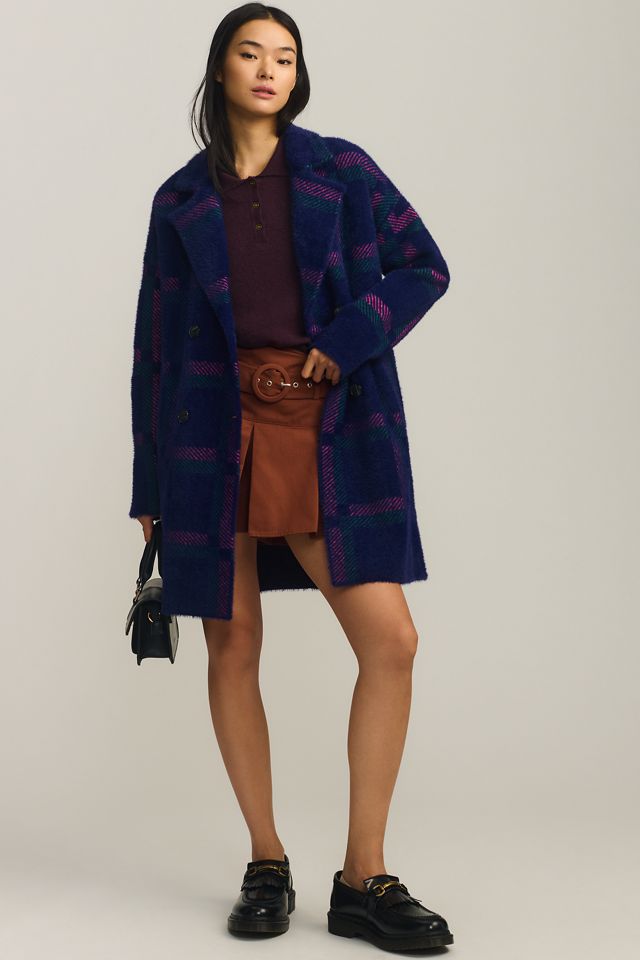 NVLT Eyelash Knit Plaid Coat #2