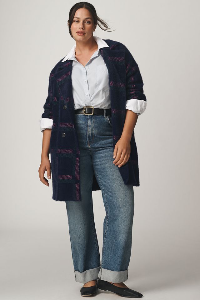 NVLT Eyelash Knit Plaid Coat #6