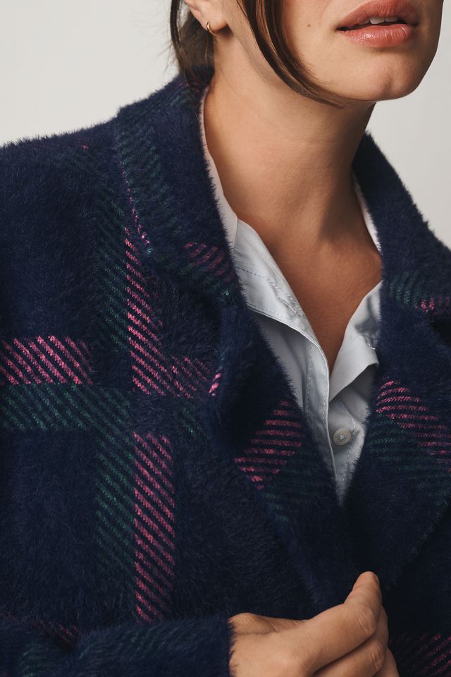 NVLT Eyelash Knit Plaid Coat #7