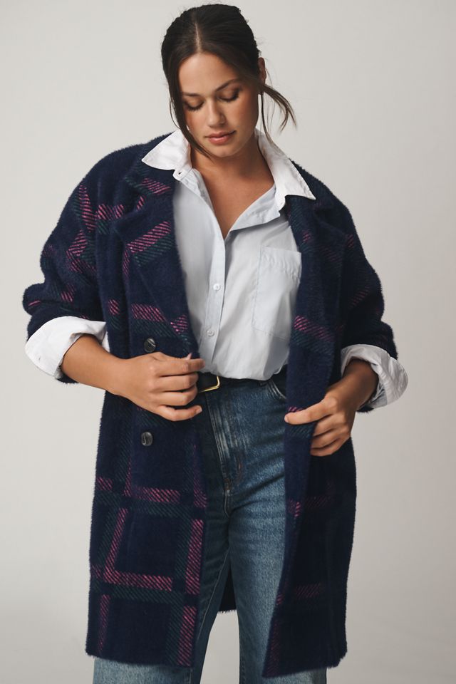 NVLT Eyelash Knit Plaid Coat #4