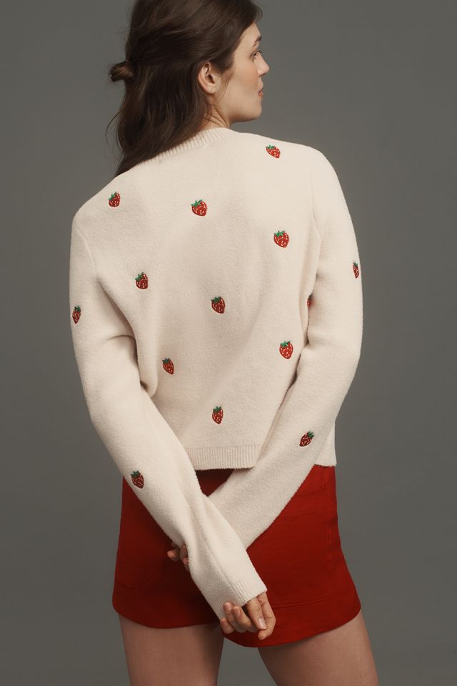 NVLT Strawberry Print Knit Lady Jacket #1