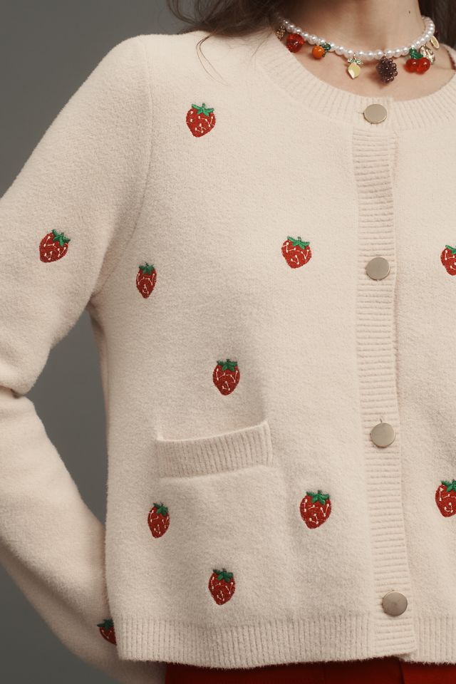 NVLT Strawberry Print Knit Lady Jacket #2