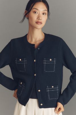 NVLT Knit Topstitch Jacket