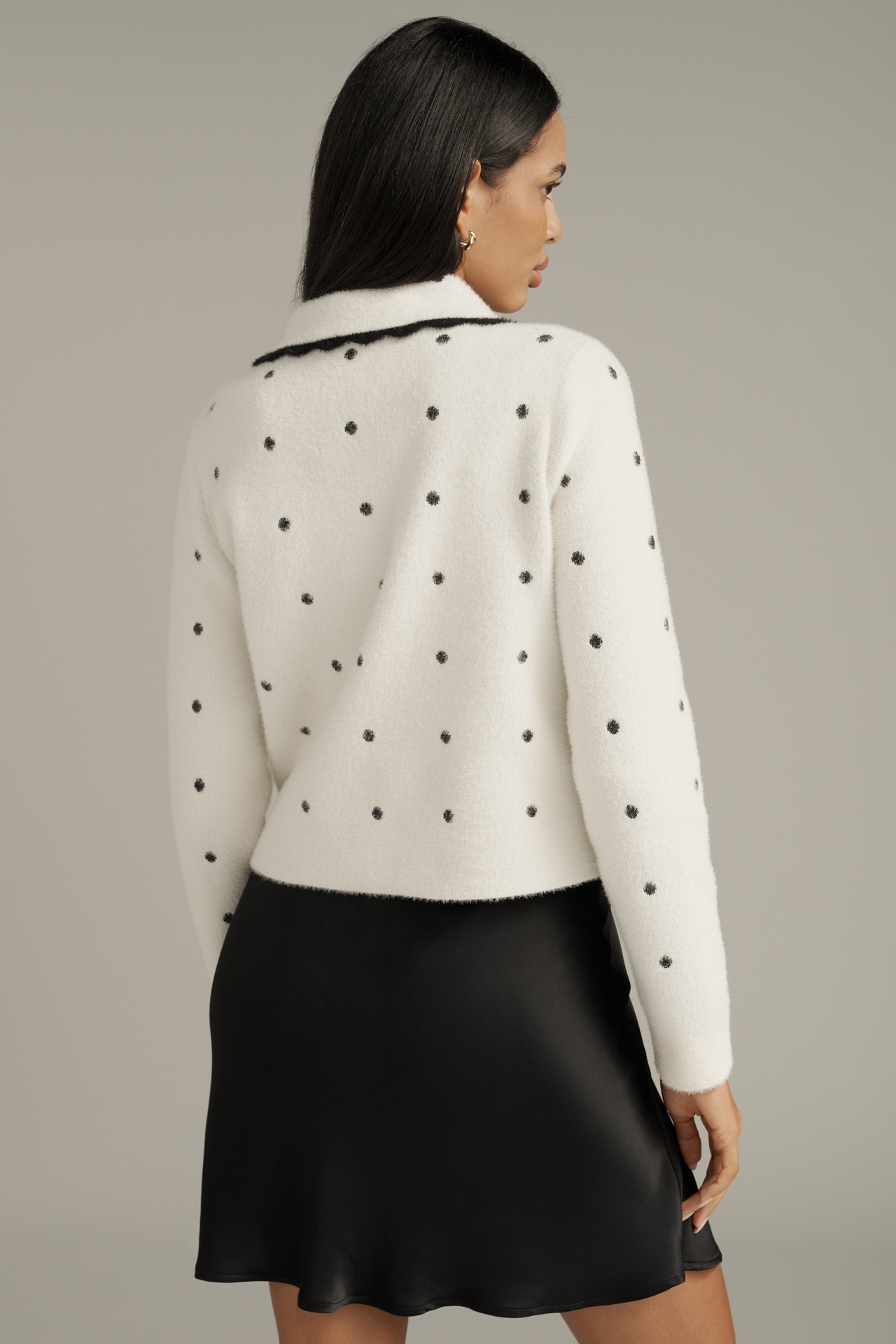 NVLT Polka Dot Knit Jacket