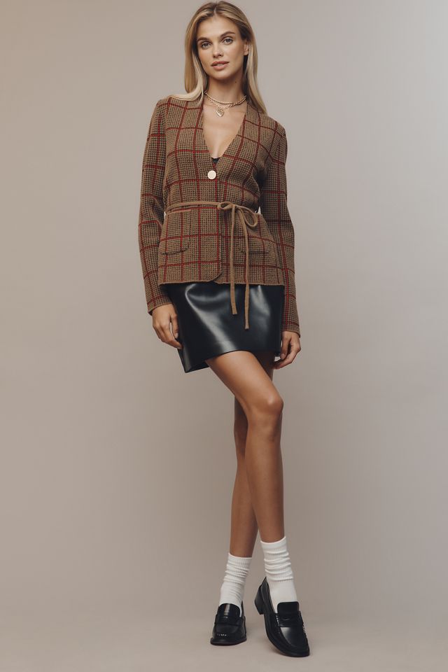NVLT Houndstooth Knit Blazer #2