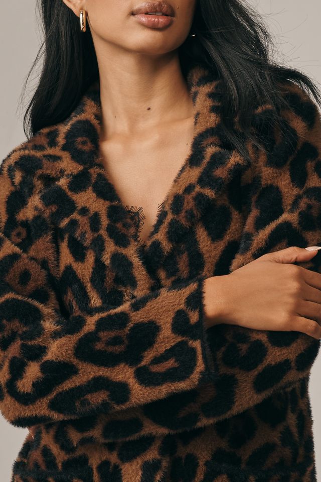 NVLT Leopard Knit Duster Jacket #1