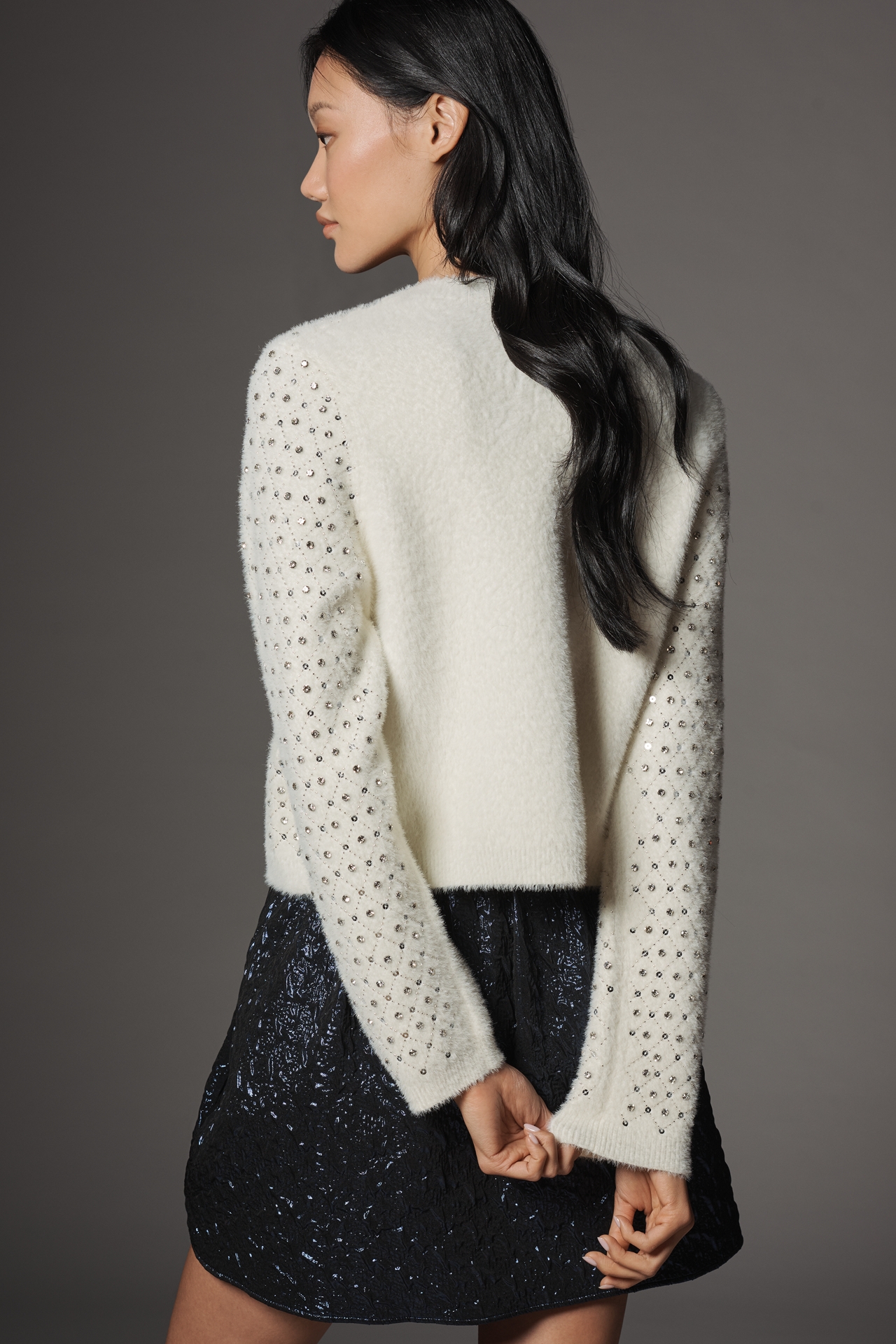 NVLT Embellished Knit Lady Jacket