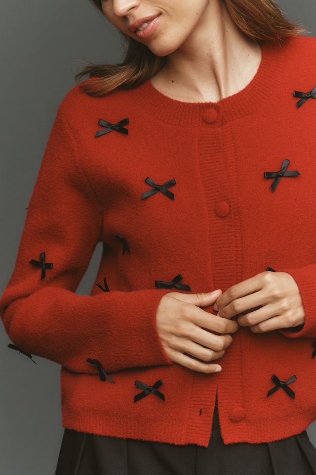 NVLT Bow-Embellished Knit Lady Jacket #1