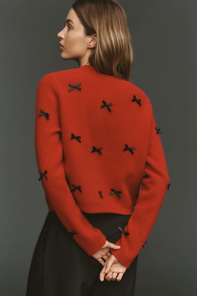 NVLT Bow-Embellished Knit Lady Jacket #2