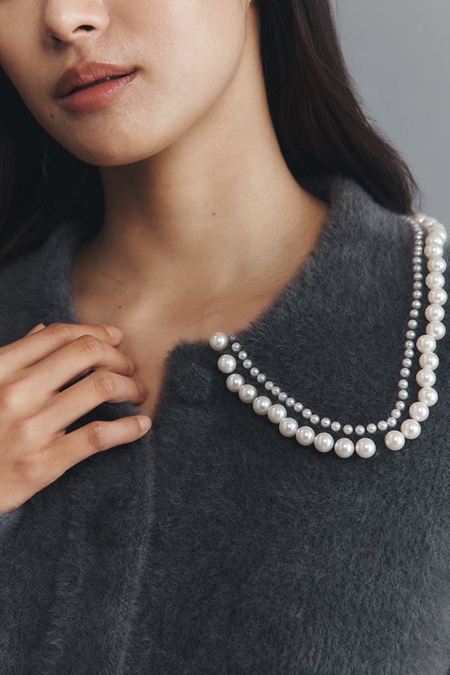 NVLT Pearl Collar Knit Jacket #2