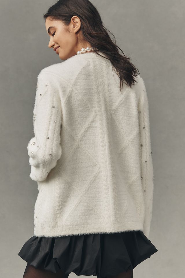 NVLT Encrusted Cable-Knit Lady Jacket #3