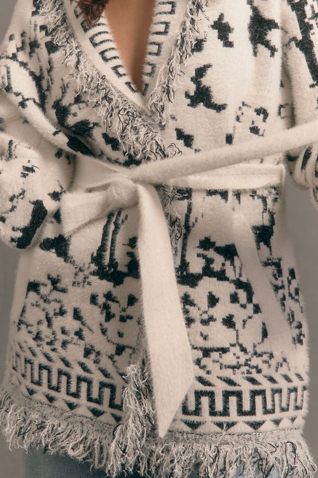 NVLT Knit Fringe Cardigan Sweater #3