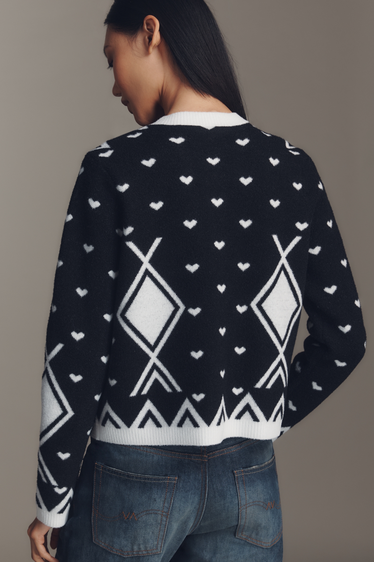 NVLT Argyle Knit Lady Jacket